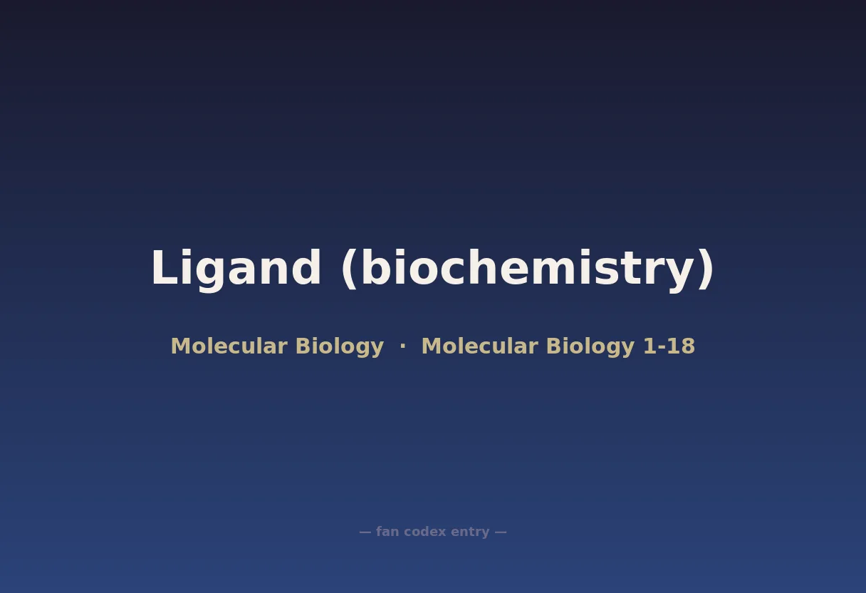 Ligand (biochemistry)