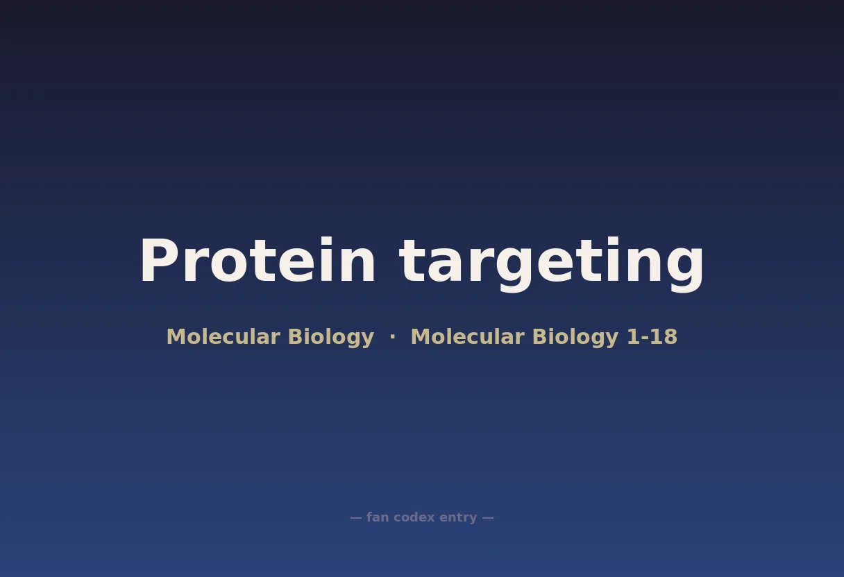 Protein targeting