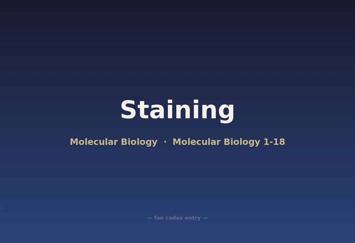 Staining